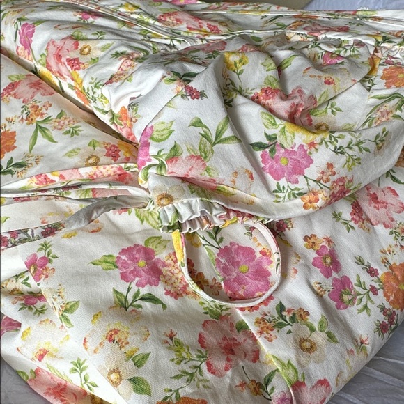 HOUSE OF CB Rosalee Ivory Meadow Print Cotton Bustier Sundress NWOT size L A-C - Picture 12 of 15